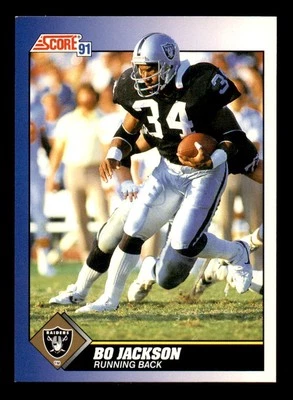 1991 Score #100 Bo Jackson - Image 1 of 2