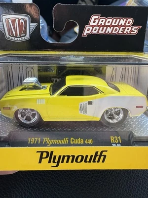 M2 MACHINES 1971 PLYMOUTH CUDA 440 GROUND POUNDERS R31 - Image 1 of 4