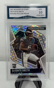 2021 Rookies & Stars DeVonta Smith Pulsar Prizm Rookie Card #105 Gem Mint 10! - Picture 1 of 2