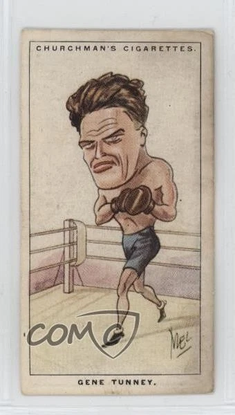1928 Churchman's Men of the Moment in Sport Tobacco Small Gene Tunney #16 - Image 1 of 2