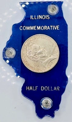 1918 Lincoln Commemorative Silver Half Dollar in Display Case 💥100,058 Minted💥 - Image 1 of 2