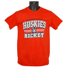Northeastern Huskies Hockey Crossbar Red T-Shirt - XLarge