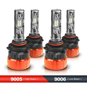 MOSTPLUS 9005+9006 160W 16000LM LED Headlight Hi/Low Beams 6000K White Bulbs - Picture 1 of 8