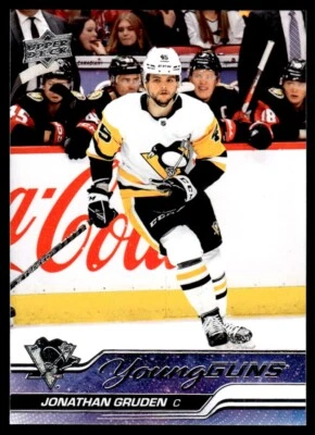 2023-24 Upper Deck Young Guns Jonathan Gruden A RC Pittsburgh Penguins #205 - Image 1 of 2