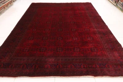 8 x 11 ft Fine Bokhara Area Rug Afghan Hand Knotted Veg Dye Wool Living Room Rug - Image 1 of 4