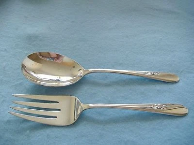 DE COLECCIÓN HOLMES & TUTTLE PLATO DE PLATA TENEDOR-JUEGO DE CUCHARAS-FLOR DE PRADO-1940 Foto 1 de 3