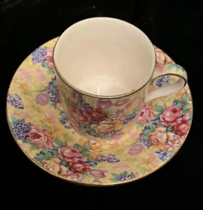 Royal Winton Grimwades Chintz Wellbeck Coffee Cup And Saucer - Picture 1 of 3