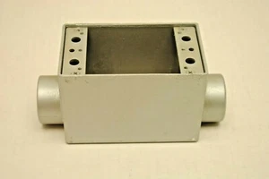 Red Dot ADFSC-3 Aluminum 1-Gang Device Box 3" Deep w/ 2x1" Threaded Hubs New - Picture 1 of 6