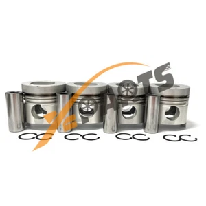 Piston With Clip & Pin Kit Set For ISUZU 4BD1 4BD1-T Engine - Picture 1 of 6
