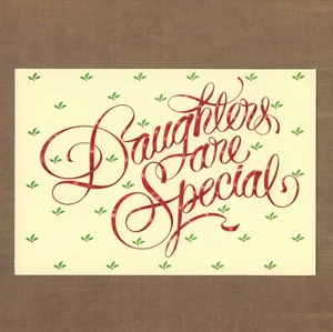 Sweet Vintage MERRY CHRISTMAS Card, DAUGHTERS ARE SPECIAL by Hallmark + Envelope - Picture 1 of 6