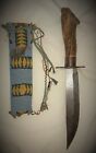 Native American Plains (Sioux) Knife and Beaded Sheath.....circa 1870s/80s