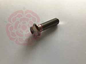 M10 x 35 mm Titanium Hex Head Flange Bolt M10x35 35mm Thread Length DIN 6921 - Picture 1 of 1