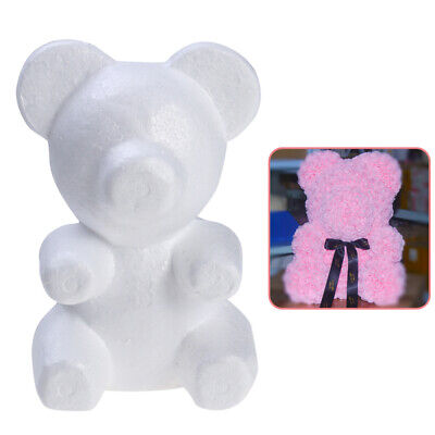 20CM White Polystyrene Styrofoam Foam Bear DIY Rose Bear Mould Delicate Mold NEW • 5.94€