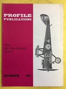 No.181 - Avión Perfil Publications - The De Havilland D. H. 5 - Imagen 1 de 3