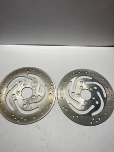 2006  00-06 HARLEY-DAVIDSON ROAD KING FLHR FRONT LEFT RIGHT BRAKE ROTORS DISCS - Picture 1 of 7