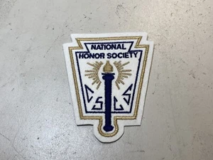 MASSANFERTIGUNG bestickt National Honor Society Aufnäher marineblau hellbraun - Bild 1 von 2