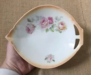 Vintage Oremont Iridescent Floral Candy Dish Cottage Granny Core Bavaria Germany - Picture 1 of 6