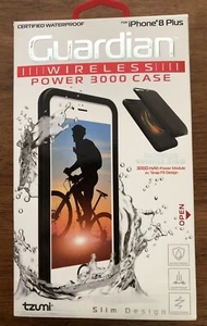 EUC! TZUMI Guardian Wireless Power Bank Case for iPhone 8 Plus & 7 Plus 3000 mAh - Picture 1 of 21