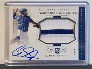 2018 Panini National Treasures #17 Cameron Gallagher Rookie Mat & Auto 15/25 - Picture 1 of 1