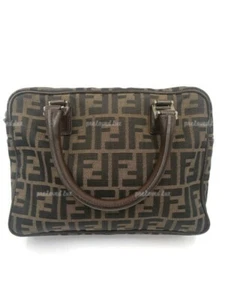 Authentic FENDI Zucca FF Logo Monogram Brown Bag - Bild 1 von 23