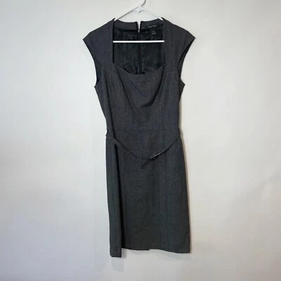 Vestido Vaina Casa Blanca Mercado Negro Para Mujer 8 Negro Lunares Cinturón Manga Gorra Foto 1 de 4