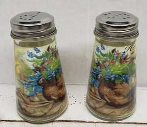 2-teiliges SET Klarglas Salz & Pfefferstreuer mit Deckel, 4", BISTRO KRÄUTER, Circleware - Bild 1 von 7