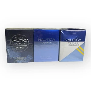 Voyage, Heritage and N-83 by Nautica Voyage for Men 3.3 oz Spray 3PK, Brand New! - Picture 1 of 14