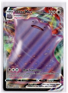 Juego de cartas coleccionables Pokémon Ditto VMAX 051/072 Shining Fates ultra raro - Imagen 1 de 1