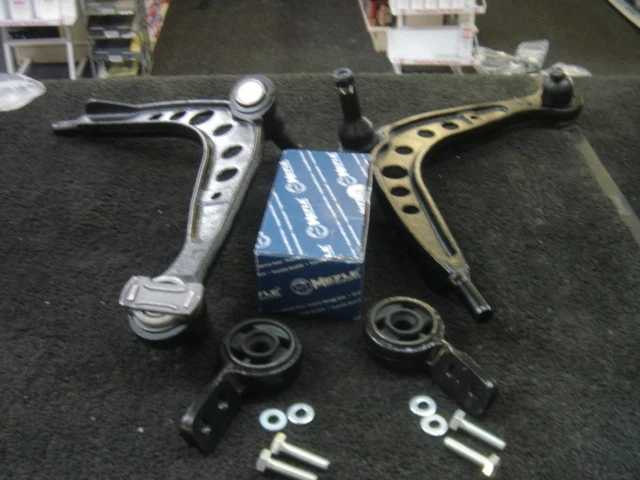 BMW M3 3.0 3.2 EVO 2 BRAZOS INFERIORES HORQUILLA 2 ARBUSTOS MEYLE HD SOPORTE BUSH Foto 1 de 1