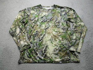 Skre Shirt Mens 2XL Green Camo Hunting Performance Base Layer Long Sleeve Top - Picture 1 of 8
