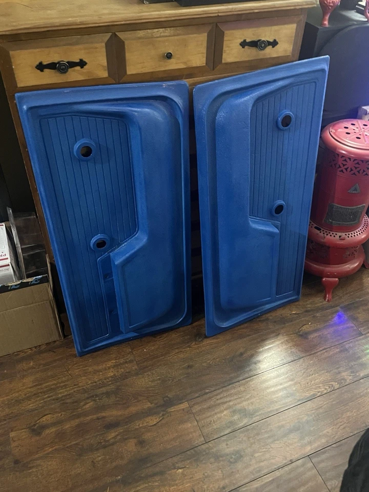 Chevrolet GMC 1967 1971 camión blazer paneles de puerta derecha par azul usado Foto 1 de 4