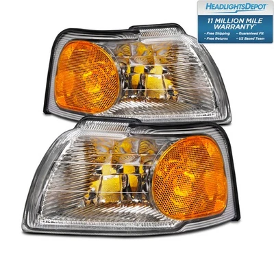 Комплект угловых фар подходит для 96–97 Ford Thunderbird T-Bird Mercury Cougar - Изображение 1 из 4