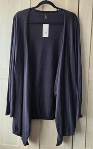 Women's Plus Size Knit Waterfall Cardigan, UK 22 - Picture 1 of 6