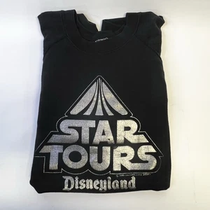 Felpa vintage anni 80 STAR WARS uomo XL Disneyland STAR TOURS made in USA - Foto 1 di 7
