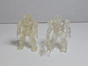 Mega Bloks Halo Clear Transparent Toy Mini Figure Lot Of 2 - Picture 1 of 9