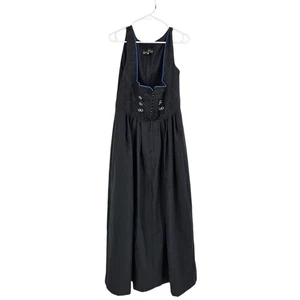 Berwin & Wolff Dress Black Sleeveless German Oktoberfest Whimsy Goth Size US 10 - Picture 1 of 10