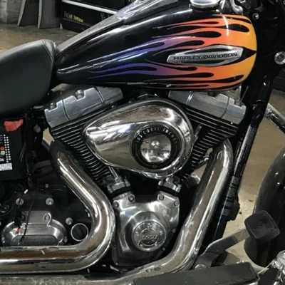 Harley Dyna Switchback 2013 admisión de filtro de aire + conjunto de cubierta cromado #4140 Foto 1 de 4