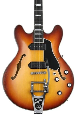 Guitarra Eléctrica Eastman Guitars T64/v Thinline Hollowbody - Antigua Goldburst Foto 1 de 4