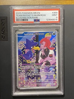Team Rocket's Murkrow 200/182 Sv10: Destined Rivals Holo Illustration Rare - Image 1 of 4