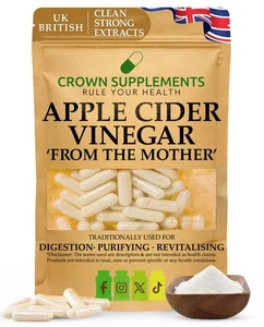 Bio Apfelessig Kapseln | mit Mutter | Kronenergänzungen UK - Bild 1 von 2