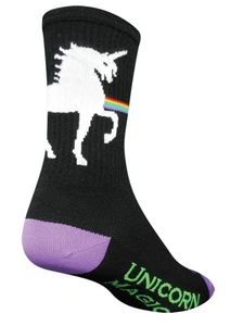 SockGuy Crew Unicorn Express Sock: Black SM/MD - Picture 1 of 1