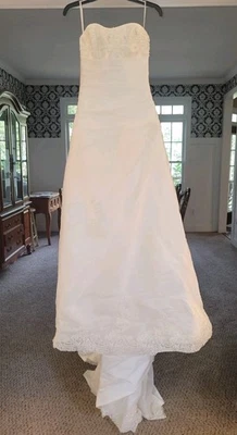 MORI LEE by MADELINE GARDNER Wedding Dress- 2182 Sweetheart- Size 12-Lace Beaded - Image 1 of 4