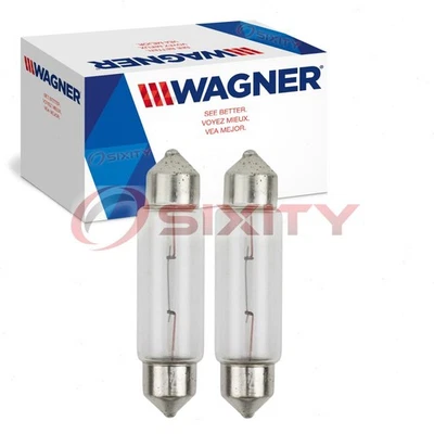 2 pc Wagner Map Light Bulbs for 2001-2009 Volvo S60 S80 V50 XC90 Electrical zp - Image 1 of 4
