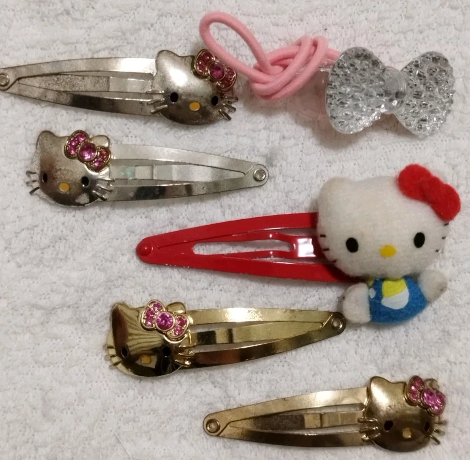 Lote de accesorios para el cabello Hello Kitty pinzas para el cabello Heiseiretro Sanrio Kawaii Japón Foto 1 de 4