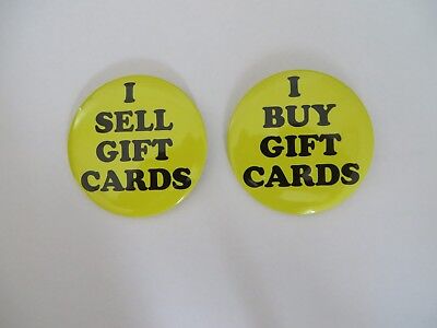 Gift Card Pins - LISTING IS FOR THE PINS - I Sell Gift Cards - I Buy Gift Cards • 5$
