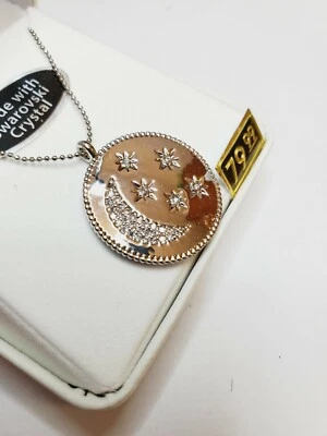 Кристаллы от Swarovski Луна и звезды серебро наложение 18 дюймов новый - Изображение 1 из 2