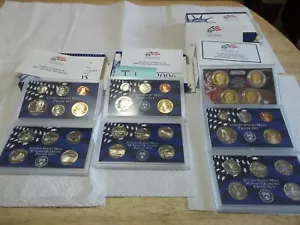 2005, 2006 e 2007 Stati Uniti Mint Proof Set OGP & COA spedizione gratuita - Foto 1 di 8
