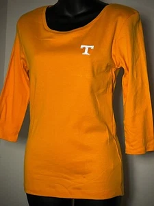 Tennessee VOLS Womens SMALL Long VOLUNTEERS T-Shirt 3/4 Sleeve NWT Licensed - Picture 1 of 6