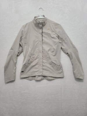 Chaqueta cortavientos transpirable con cremallera completa beige para mujer Adidas Climaproof talla S Foto 1 de 4