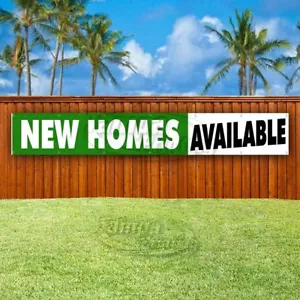 NEW HOMES AVAILABLE Advertising Vinyl Banner Flag Sign LARGE HUGE XXL - Picture 1 of 6